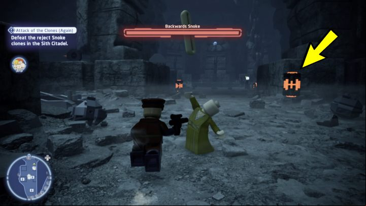 The 4th clone will be immune to your attacks - LEGO Skywalker Saga: Attack of the Clones Again - walkthrough - Exegol - Sith Citadel - LEGO Skywalker Saga Guide