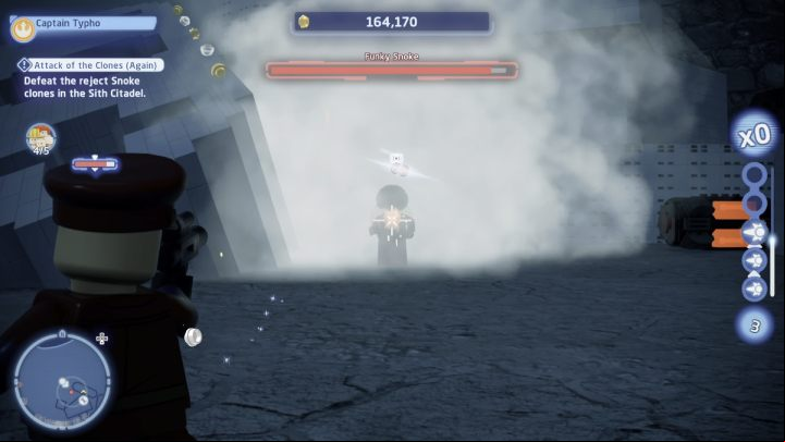 The 5th clone will teleport to a different location every now and then - LEGO Skywalker Saga: Attack of the Clones Again - walkthrough - Exegol - Sith Citadel - LEGO Skywalker Saga Guide