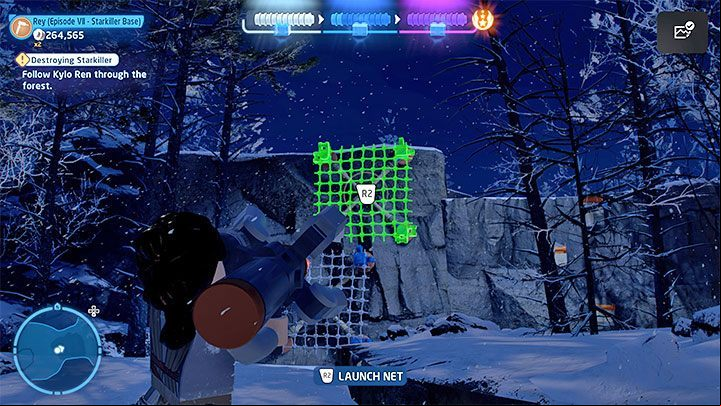 For the second time, you have to go in pursuit of the boss - LEGO Skywalker Saga: Kylo Ren - boss, how to beat? - Bosses - LEGO Skywalker Saga Guide