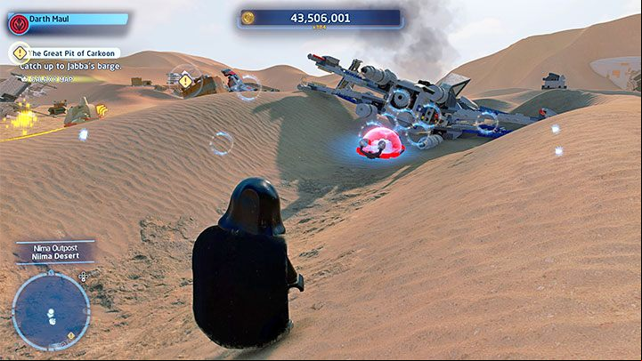 Collectible: Puzzle - Kyber Brick - LEGO Skywalker Saga: Niima Outpost - list of all puzzles - Jakku - LEGO Skywalker Saga Guide
