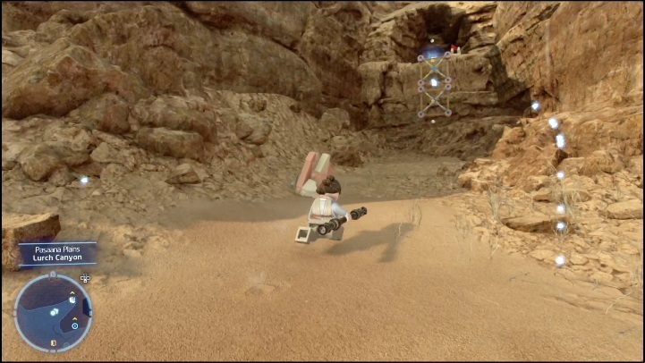 You need a Scavenger equipped with a net launcher to get this collectible - LEGO Skywalker Saga: Forbidden Valley - list of all puzzles - Pasaana - LEGO Skywalker Saga Guide