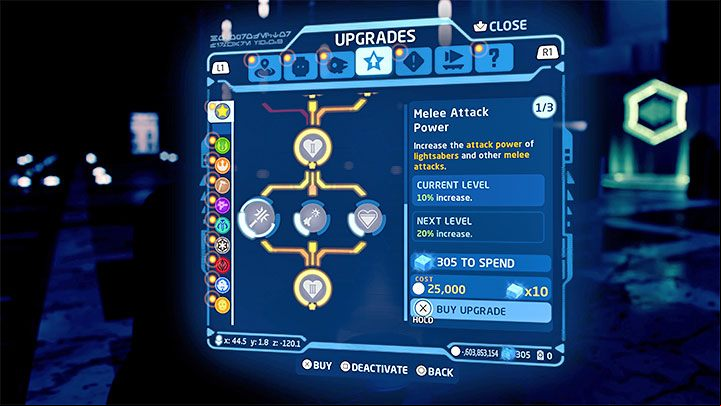 As you progress through the game, you can try to become stronger in combat by unlocking new skills - LEGO Skywalker Saga: Combat - weapons and tips - Basics - LEGO Skywalker Saga Guide
