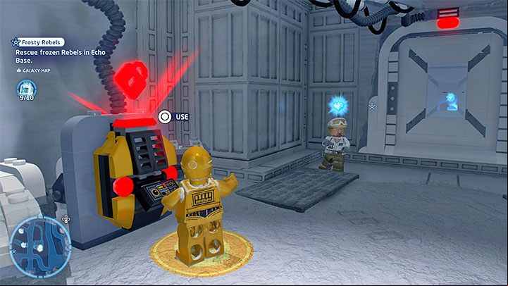 Reassemble C-3PO in the new room and use the new terminal - LEGO Skywalker Saga: Frosty Rebels - walkthrough - Challenges - LEGO Skywalker Saga Guide