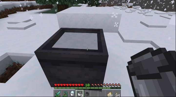 Loose snow can be found high in the mountains - Minecraft Caves & Cliffs: Loose snow - location, moving - Raw materials and blocks - Minecraft Guide
