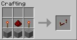 Amplifies the redstone signal thanks to which it is transmitted over longer distances - Minecraft: Redstone, transportation - recipes, list, crafting - Recipes - Minecraft Guide