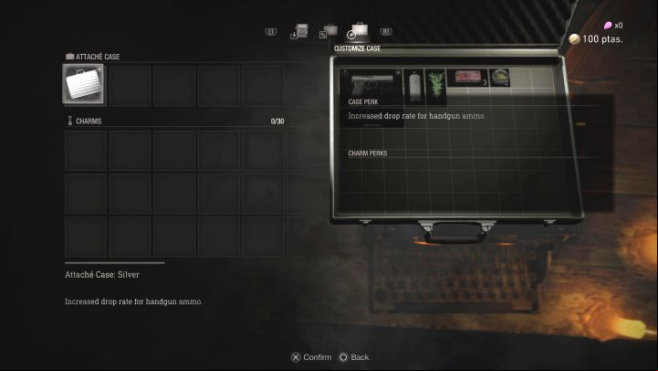 2) Customize Case - You can change the model of the case (new ones are available for purchase from the merchant) and install Charms offering various ive bonuses (won for Shooting Range Tokens) - Resident Evil 4 Remake: How to save the game? - Campaign - Resident Evil 4 Remake Guide
