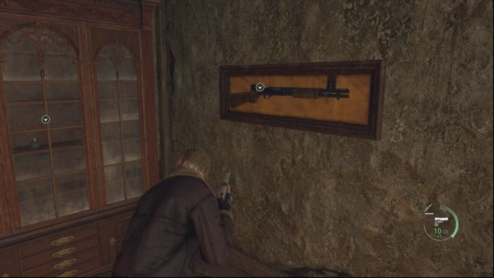 You can find 2 very important items near the stairs - Resident Evil 4 Remake: How to survive the Village battle? - Combat - Resident Evil 4 Remake Guide