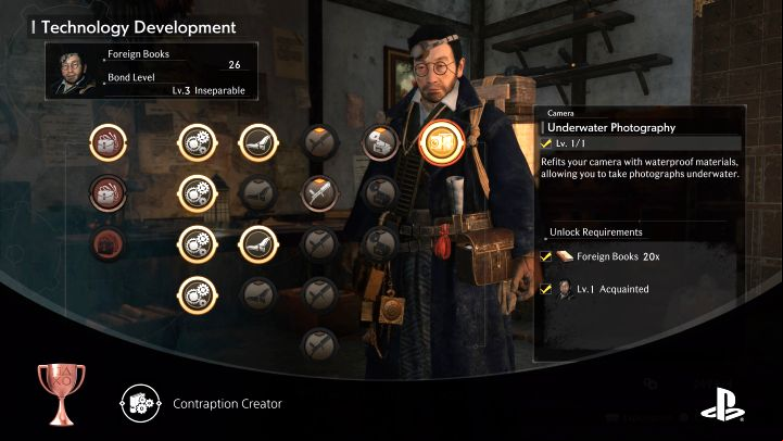 How to unlock: Conducted Technology Development 15 times - Rise of the Ronin: All Trophies, Achievements, trophy guide - Appendix - Rise of the Ronin Guide