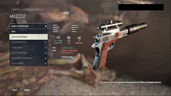 Silencers can reduce the risk of alerting the area, although they are not capable of eliminating it - Sniper Elite 5: Beginners guide - list - Basics - Sniper Elite 5 Guide, Walkthrough