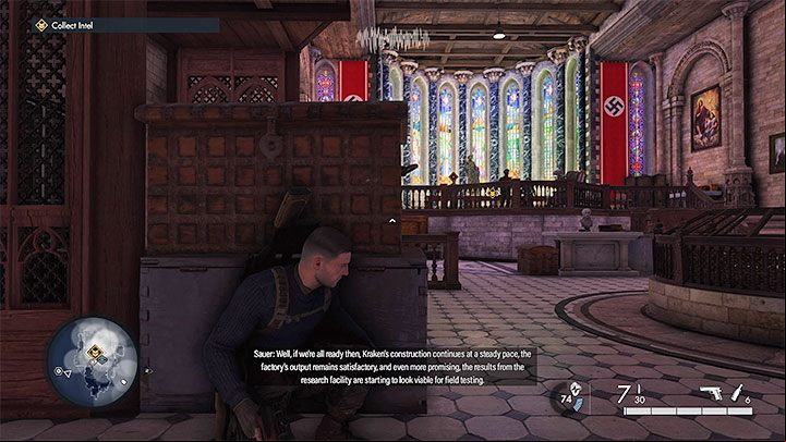 When it comes to this target, the most important part of the assignment is avoiding alerting enemies on the way to him - Sniper Elite 5: KIll List Target (Mission 3): Fabian Richter - walkthrough - Mission 3 - Spy Academy - Sniper Elite 5 Guide, Walkthrough