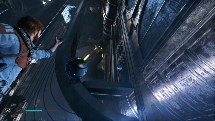Reach the first orb now - Jedi Survivor: Orb coupler puzzles in the Devastated Settlement - Puzzles - Star Wars Jedi Survivor guide