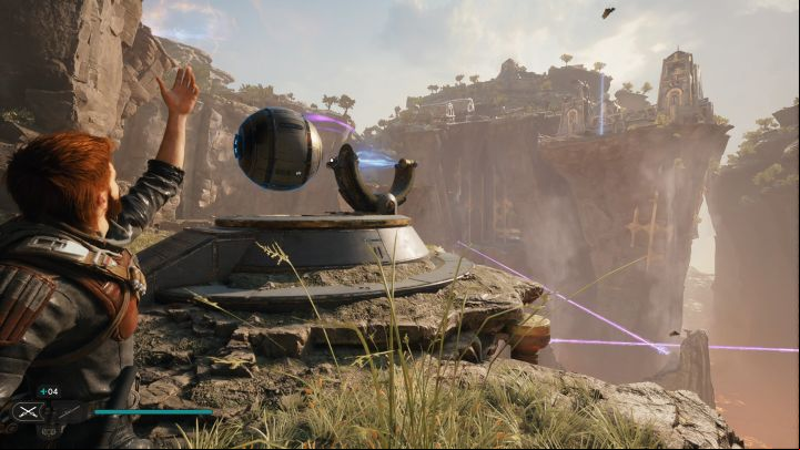 By setting fire to the black blockade, you have unlocked an alternative exit from the ruins - Jedi Survivor: Orb coupler puzzles in the Devastated Settlement - Puzzles - Star Wars Jedi Survivor guide