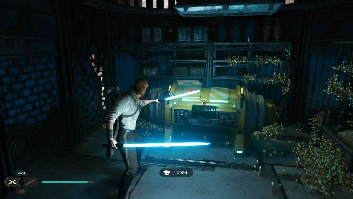 Use the bar to jump to the other side - Star Wars Jedi Survivor: All Stim Canisters - Unique Collectibles - Star Wars Jedi Survivor guide