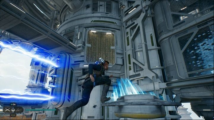 From the place where the Observatory Understructure area begins, go to the right to climb walls - Star Wars Jedi Survivor: All Stim Canisters - Unique Collectibles - Star Wars Jedi Survivor guide