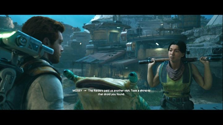 Starting at Cere's base go straight to the planet Koboh to try to find the com before Dagan Gera - Star Wars Jedi Survivor: Rescue Zee from the Lucrehulk. - Walkthorugh - Star Wars Jedi Survivor guide