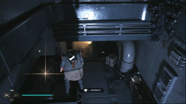 Climb to a higher ledge in the same location where the first collectible was - Jedi Survivor: Assembly Staging on Shattered Moon - list of secrets - Shattered Moon - Star Wars Jedi Survivor guide