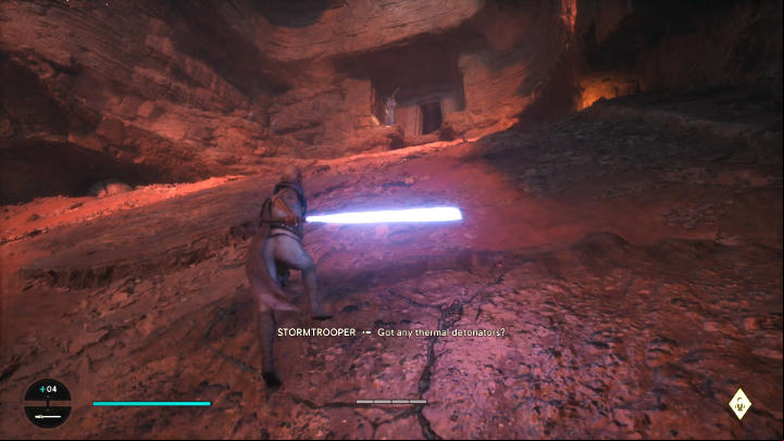 Follow Merrin through the base, eliminating any enemies encountered along the way - Star Wars Jedi Survivor: Bring Com to Cordova on Jedha - Walkthorugh - Star Wars Jedi Survivor guide