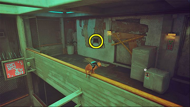 Use any stairs to reach the consecutive floors of the block - Stray: Midtown, Chapter 10 - walkthrough - Walkthrough - Stray Guide, Walkthrough