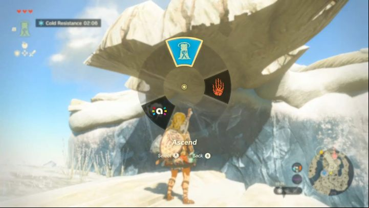Use the Ascend ability on the protruding root and make your way up - Zelda TotK: How to get Archaic Armor? - FAQ - Zelda Tears of the Kingdom Guide