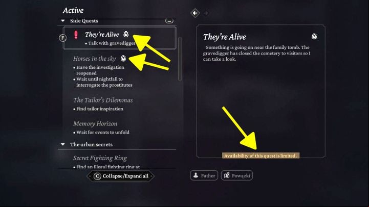 2 - The Thaumaturge: Can you fail a quest? - FAQ - The Thaumaturge Guide