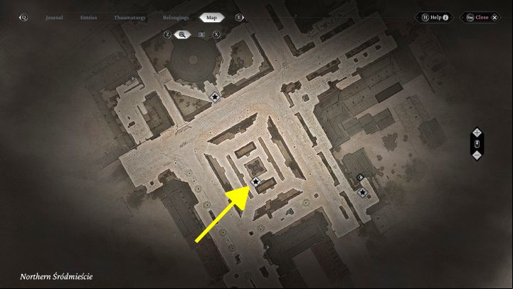 Urban Secrets: The viewpoint is in the park in the central area of Northern Srodmiescie - The Thaumaturge: All Stereoscopic Photographs map - Secrets and Collectibles - The Thaumaturge Guide