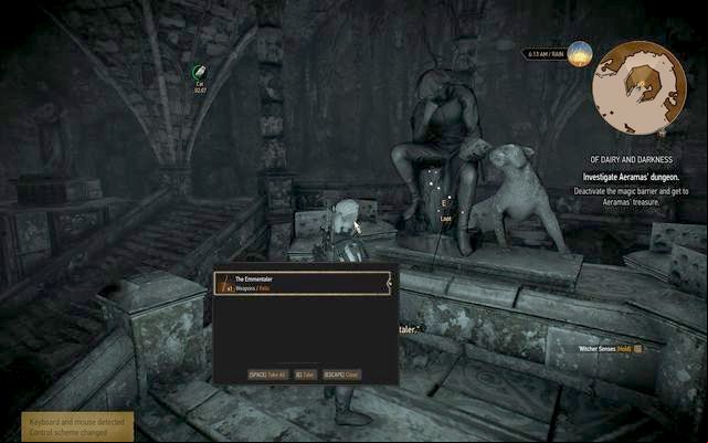 Near the figurine you will find the sword that is named like a cheese - The Witcher 3 Wild Hunt: Side quests, Free City of Novigrad - walkthrough - Free City of Novigrad - The Witcher 3 Wild Hunt Guide