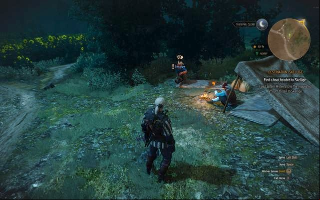 The poets partying at the fire - The Witcher 3 Wild Hunt: Side quests, Vegelbud Residence - list, walkthrough - Vegelbud Residence - The Witcher 3 Wild Hunt Guide
