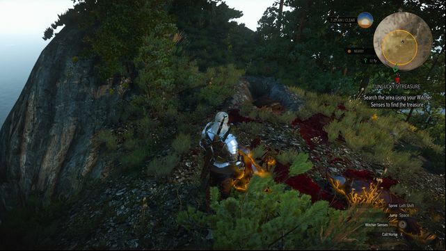 Treasure chest can be found near the bodies of two soldiers. - The Witcher 3 Wild Hunt: Treasure hunt in Northern Isles - list, walkthrough - Northern Isles - The Witcher 3 Wild Hunt Guide