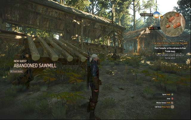 Abandoned sawmill - The Witcher 3 Wild Hunt: Side quests in Kaer Trolde - list, walkthrough - Kaer Trolde - The Witcher 3 Wild Hunt Guide