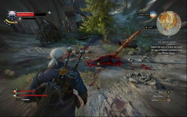 Examine the body in the abandoned village - The Witcher 3 Wild Hunt: Side quests in Kaer Trolde - list, walkthrough - Kaer Trolde - The Witcher 3 Wild Hunt Guide