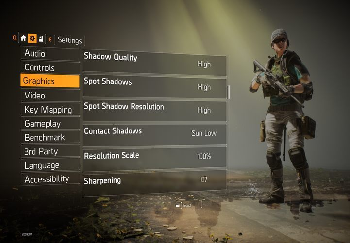 The game offers various graphics settings. - Graphics options of The Division 2 - Appendix - The Division 2 Guide