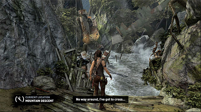 Move over the wreckage of the plane; there shouldnt be any enemies around anymore - Descend Down the Mountain to the Solarii Base | 12: A Friend in Need Walkthrough - 12: A Friend in Need | Walkthrough - Tomb Raider Game Guide