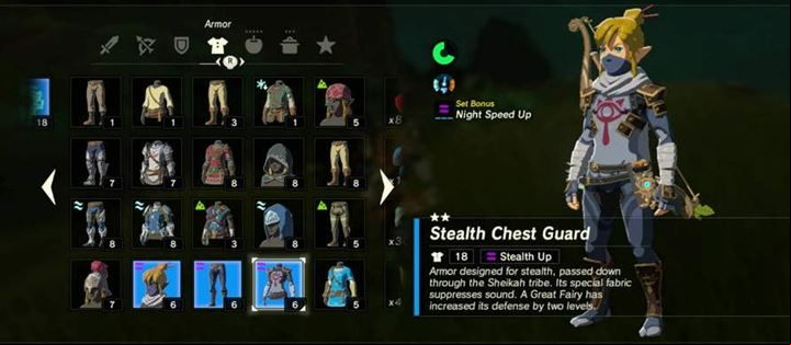 The whole set can be purchased in the store, in Kakariko Village - All item sets in the Zelda Breath of the Wild game - Gameplay Basics - The Legend of Zelda Breath of the Wild Guide