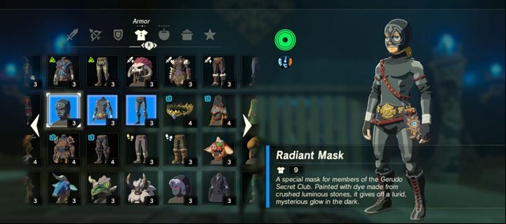 Like the Desert Voe Set, you will find it in Tarrey Town in a clothing store - All item sets in the Zelda Breath of the Wild game - Gameplay Basics - The Legend of Zelda Breath of the Wild Guide